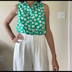 J. Crew Sleeveless Tank button-down